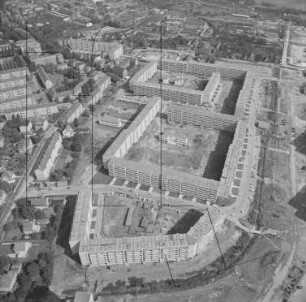 Neubaugebiet in Dresden-Prohlis : Blickrichtung Norden