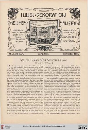 Von der Pariser Welt-Ausstellung 1900: Zu unseren Abbildungen