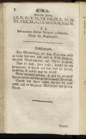 Leseübungen.