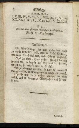 Leseübungen.