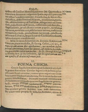 LI. Poena Crucis. - LX. Vestium Christi Divisio.