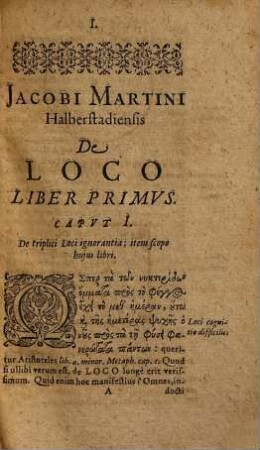 Jacobi Martini Halberstadiensis De Loco Libri Duo : Contra quosdam Neotericos