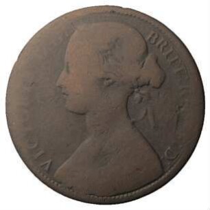 Fundmünze, Penny, 1862