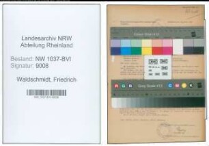 Entnazifizierung Friedrich Waldschmidt , geb. 26.12.1904 (Stadtsekretaer)