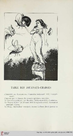 Table des journaux-charges