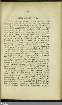 Frigyes Keresztely 1763