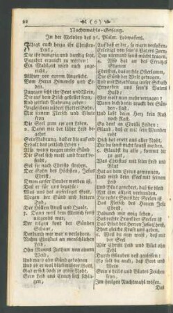 Nachtmahls-Gesang