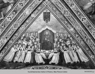 Vierungsgewölbe : Verherrlichung des heiligen Franziskus