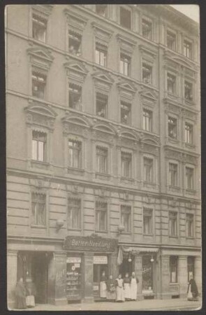 Ansichtskarte Butter-Handlung, Sorauer Straße 5