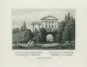 Palais des Regenten Friedrich von Baden in Carlsruhe - Palais du Princeregent de Bade à Carlsruhe