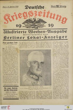 Hefte 1-4, Januar 1919