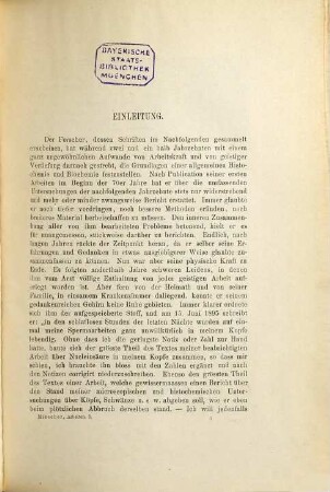 Die histochemischen und physiologischen Arbeiten von Friedrich Miescher : ges. und hrsg. von seinen Freunden, 1