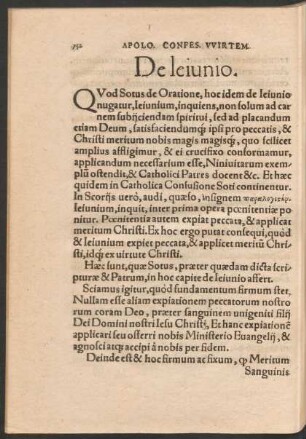 De Ieiunio.