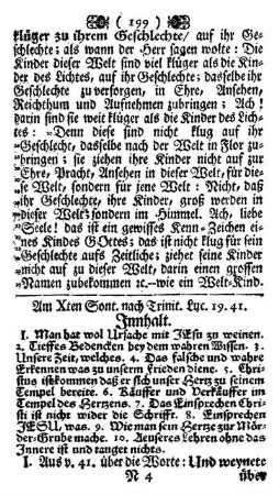 Am X ten Sont. nach Trinit. Luc. 19.41