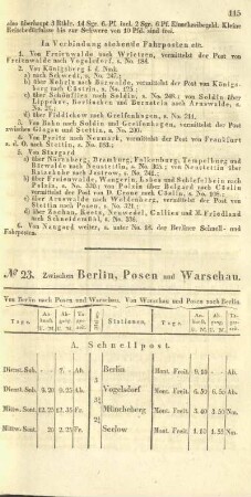 No. 23. Zwischen Berlin, Posen und Warschau