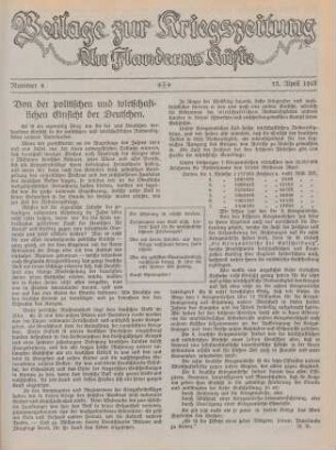 4.1918: An Flanderns Küste