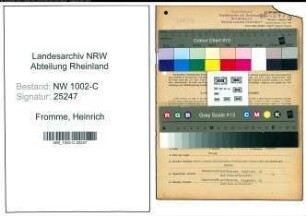Entnazifizierung Heinrich Fromme, geb. 03.07.1907 (Handelsvertreter)