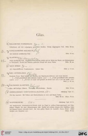 Glas (Nr. 55-69)