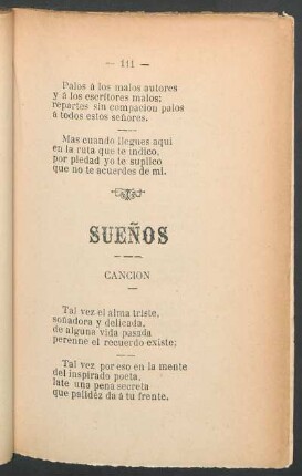 Sueños : Canción