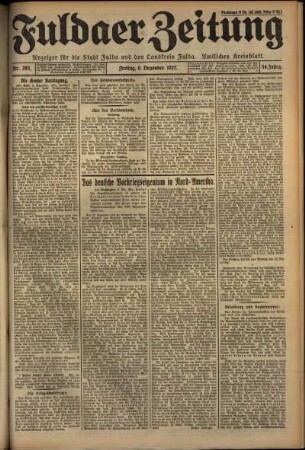 Ausgabe vom Freitag, den 09. Dezember 1927.
