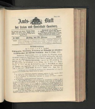 No. 265, 19. Oktober 1917