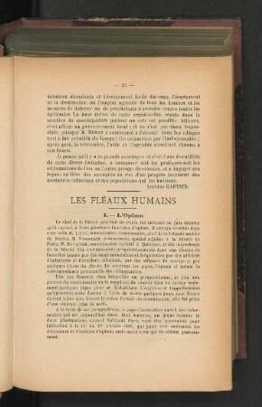 Les Fleaux Humains.