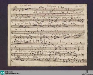 Armida. Excerpts - Don Mus.Ms. 1925 : S, strings; RieT 6.1/16