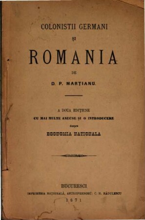Colonistii germani şi România