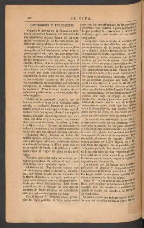 Erupciones y terremotos.