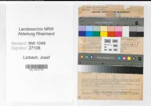 Entnazifizierung Josef Lorbach , geb. 29.04.1903 (Spediteur)