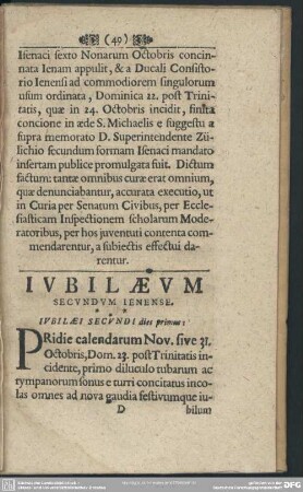 Iubilaeum Secundum Ienense