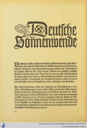 Deutsche Sonnenwende.
