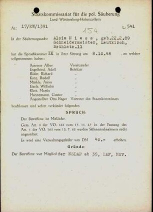 Niess, Alois
