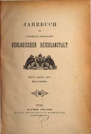 Jahrbuch der Geologischen Reichsanstalt. 26. 1876