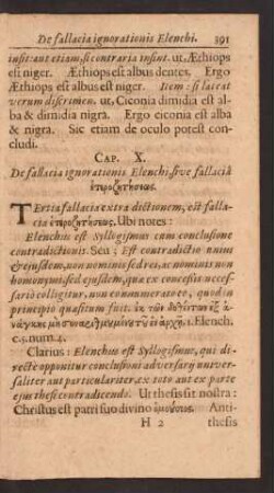 Cap. X. De fallacia ignorationis Elenchi, sive fallacia ...