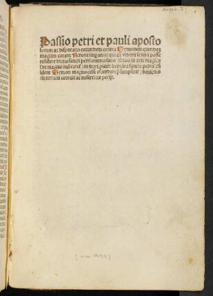 Passio Petri et Pauli apostolorum