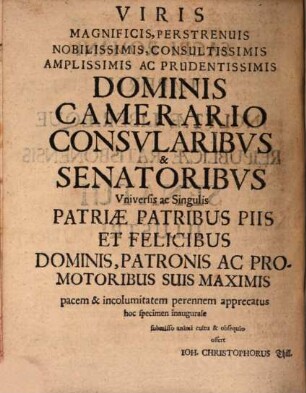 De Advocatia Imperatoris Ecclesiastica : Disputatio Inauguralis