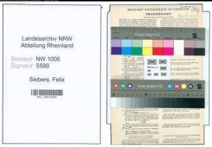 Entnazifizierung Felix Siebers , geb. 28.02.1901 (Landwirt)