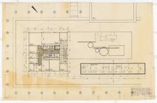 Chemische Institute der Universität Köln: Physikalische Chemie, Grundriss Obergeschoss, 1:100