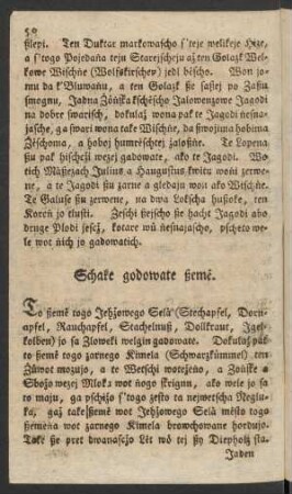 Schake godowate ßeme.