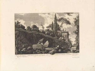 Rudera viae Flaminiae (Überreste der Via Flaminia), aus der Folge "Il Campo Marzio dell’Antica Roma", Tafel XXXVIII.