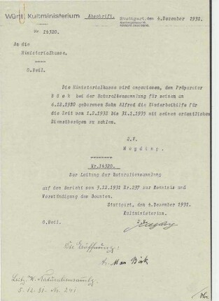 Anweisung zur Zahlung von Kinderbeihilfe