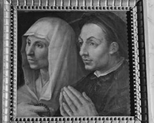 Altare Vasari — Rückseite des Altars — Szenen aus dem Alten und Neuen Testament und Porträts — Bildnisse Maddalena Tacci und Antonio Vasari (Eltern Giorgio Vasaris)