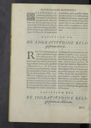 Capitulum XXI. - XXXIX.