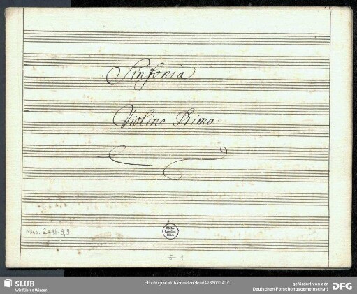 Symphonies - Mus.2-N-9,9 : orch - D
