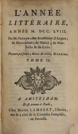 L' année littéraire. 1758,2, 1758,2