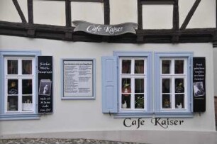 Quedlinburg - Cafè am Finkenherd : Cafè am Finkenherd, aufgenommen am 20. April 2014. Foto Uwe Gerig