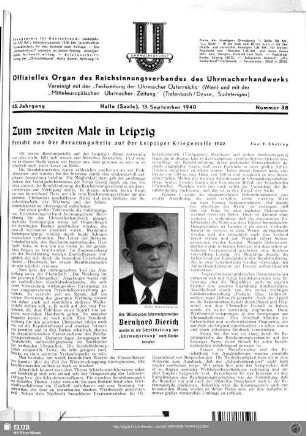 Zum zweiten Male in Leipzig