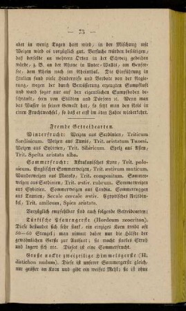 Fremde Getreidearten