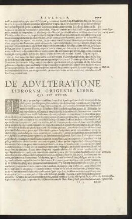De Adulteratione Librorum Origenis Liber, Qui Est Rufini.